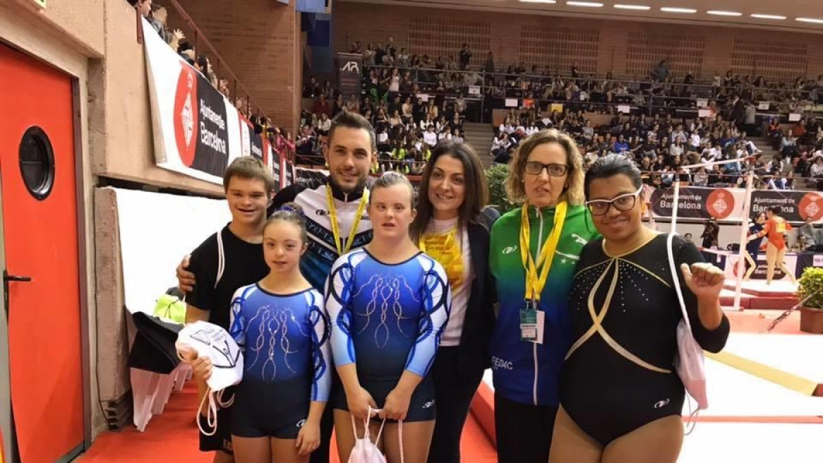 Les gimnastes del FEDAC Lleida.
