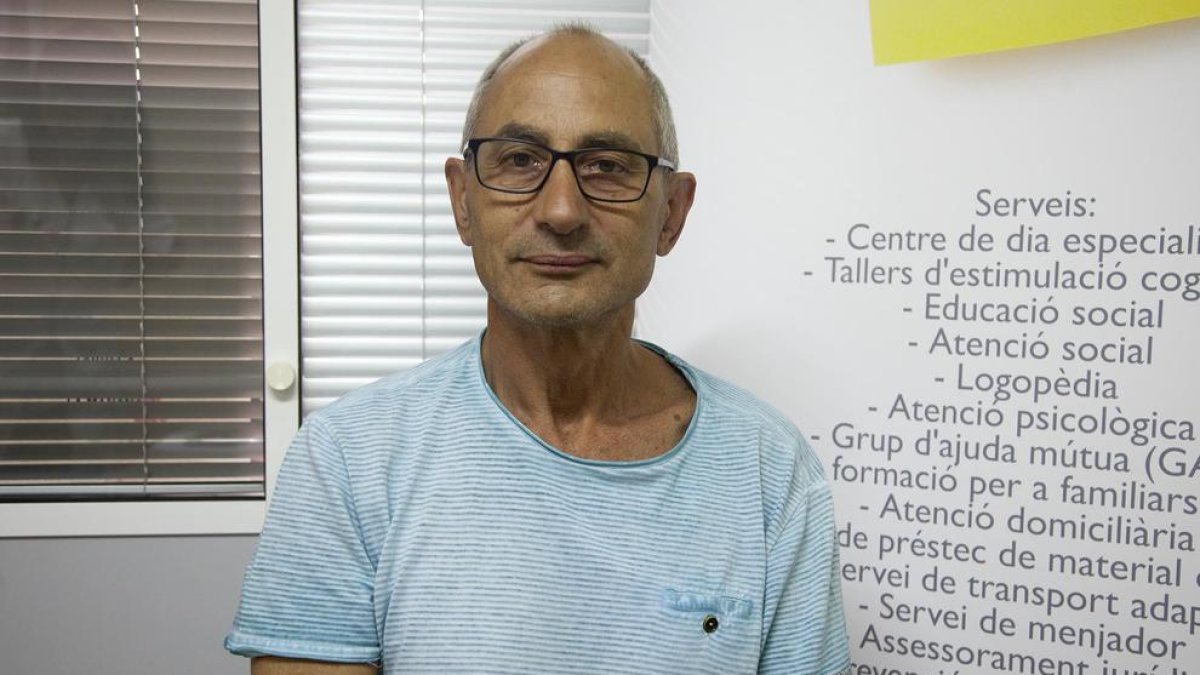 Ermengol Vila és un dels usuaris de l’Associació Alzheimer Tàrrega i Comarca.