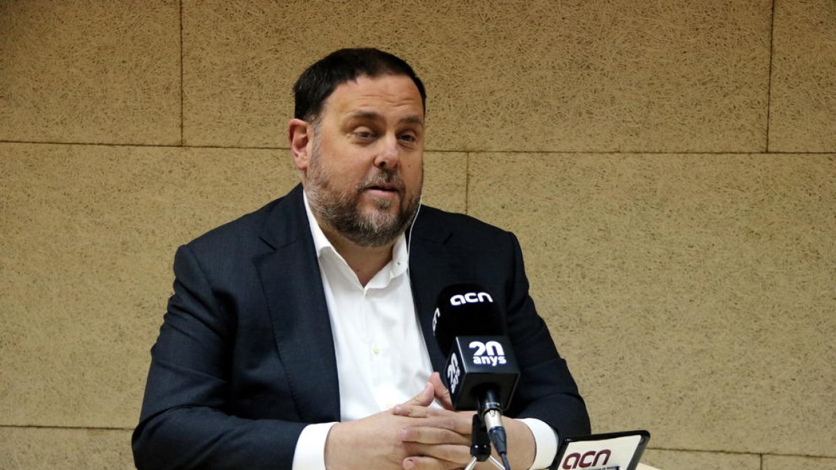 El líder d'ERC, Oriol Junqueras.