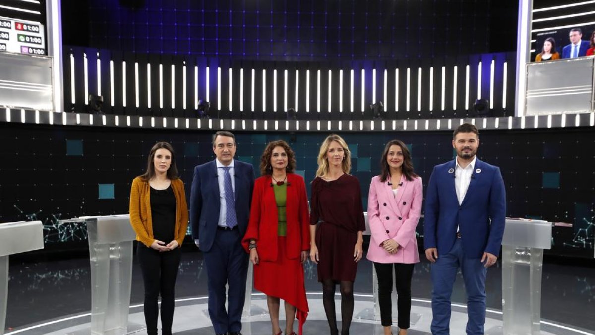 Debat electoral emès ahir a TVE amb candidats a les eleccions del 28-A.