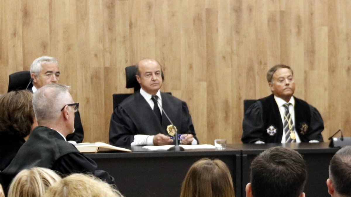Barrientos, durant l'acte d'obertura de l'any judicial a Lleida.