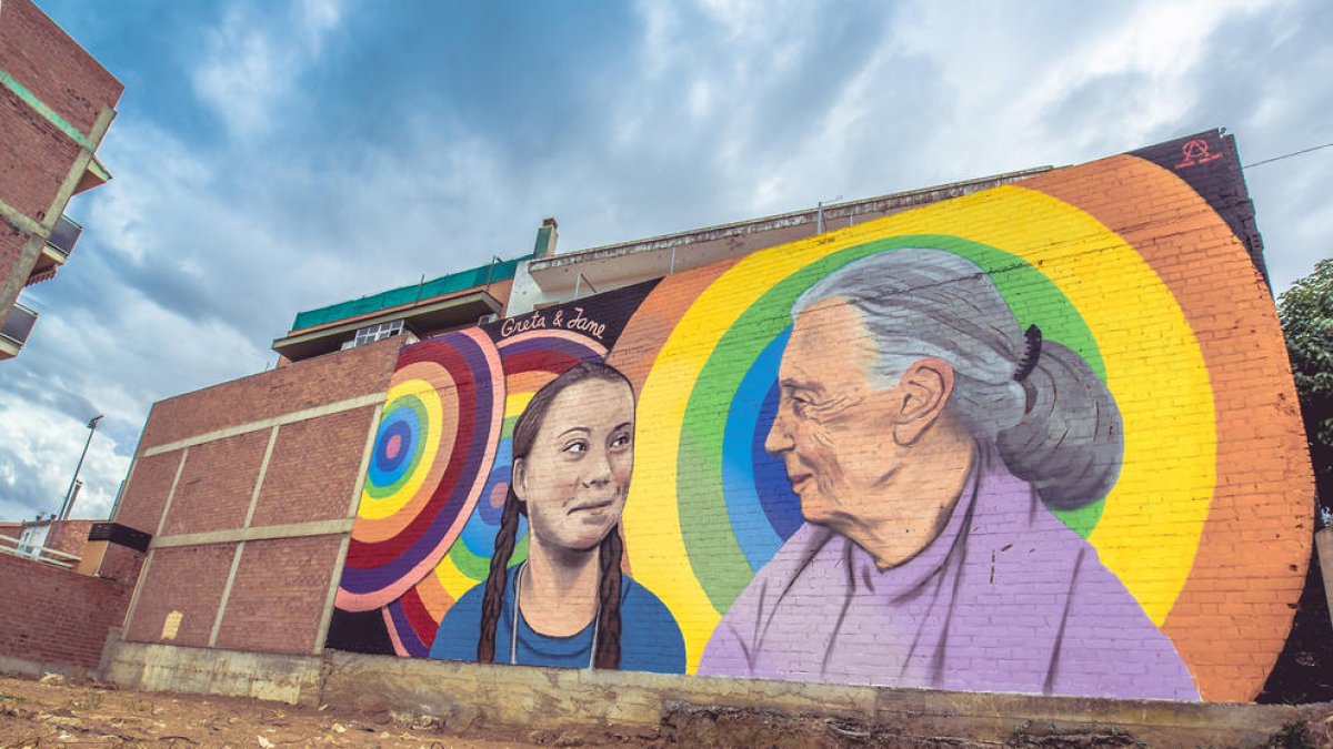 Un mural ecologista y feminista, premio del público en Torrefarrera