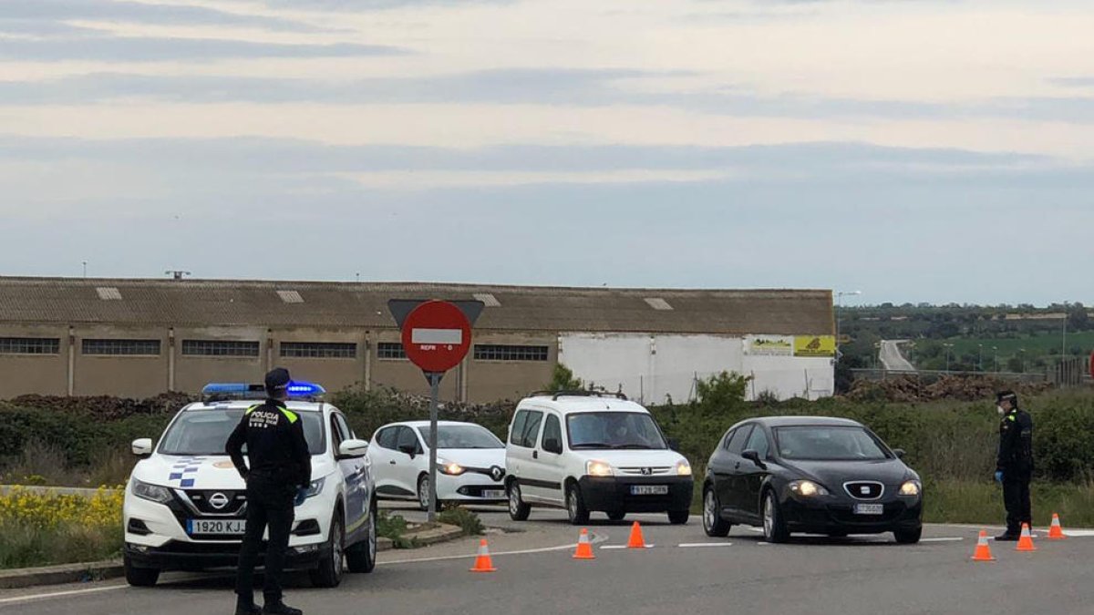 Imatge d’arxiu d’un control de la Policia Local de Tàrrega.