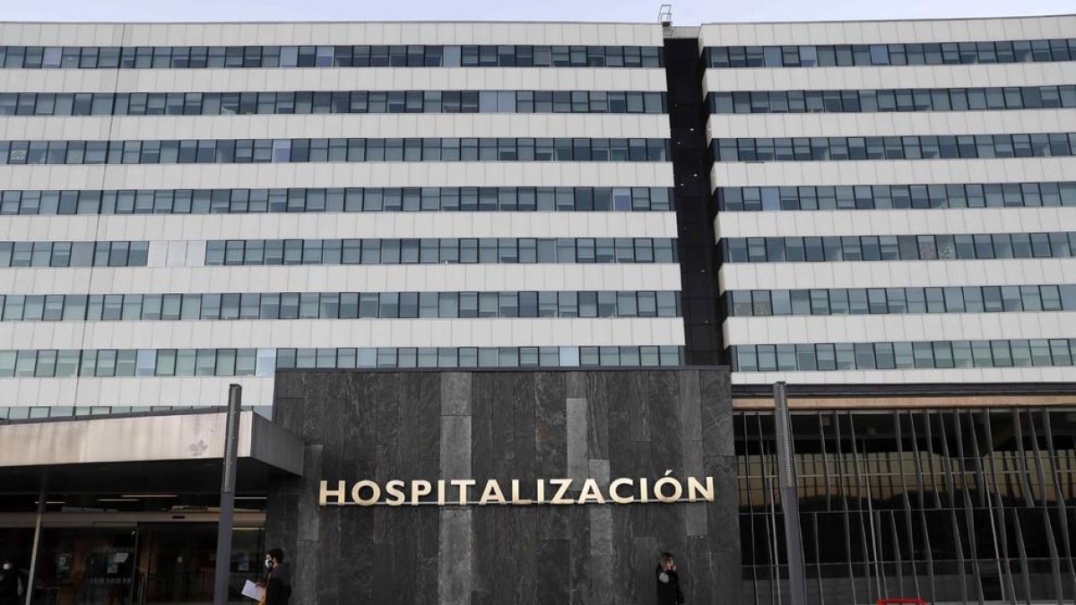 Vista de la zona d'hospitalització de l'Hospital Universitari Central d'Astúries.