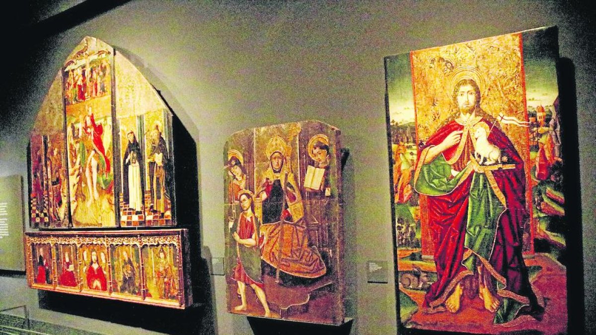 Algunes de les obres d’art del Museu de Lleida que reclama Aragó.