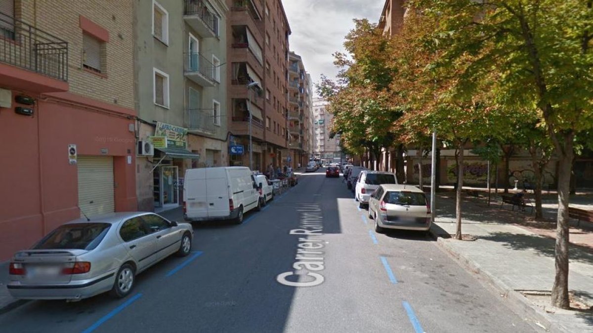 Vista del carrer Ramon Llull de Lleida.