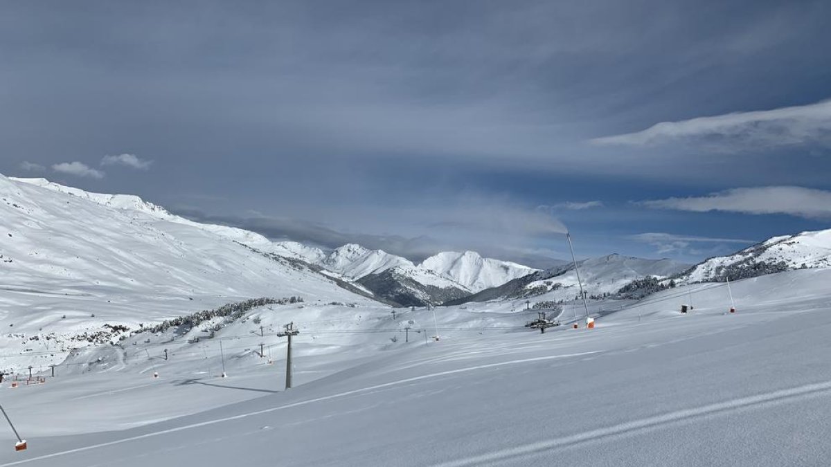 El estado de las pistas de Baqueira Beret.