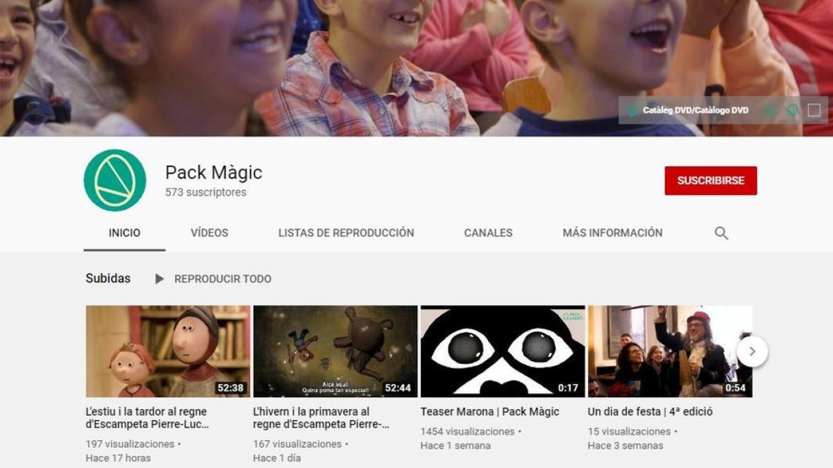 Pack Màgic ofereix pel·lícules infantils a YouTube