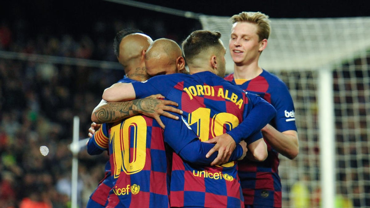 El Barça disputó su último encuentro de Liga el 6 de marzo en el Camp Nou frente a la Real Sociedad.