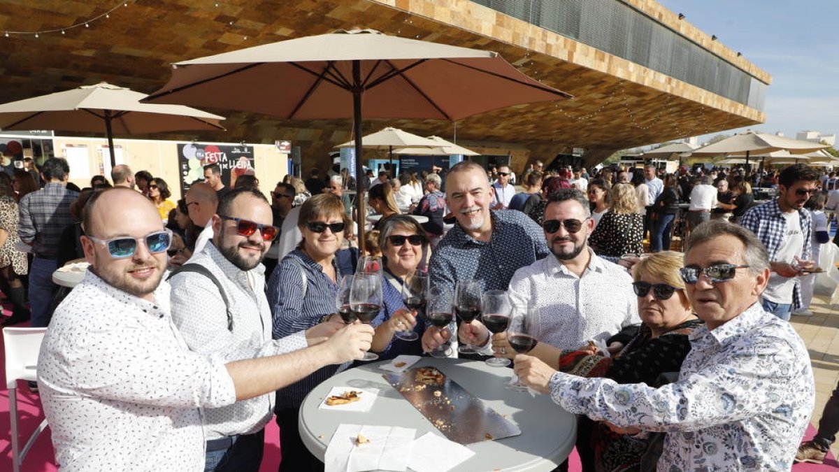 Imagen de una edición de la Fiesta del Vino de Lleida.