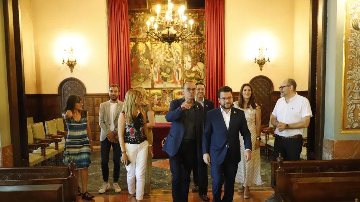 Visita institucional del vicepresident de la Generalitat al ayuntamiento