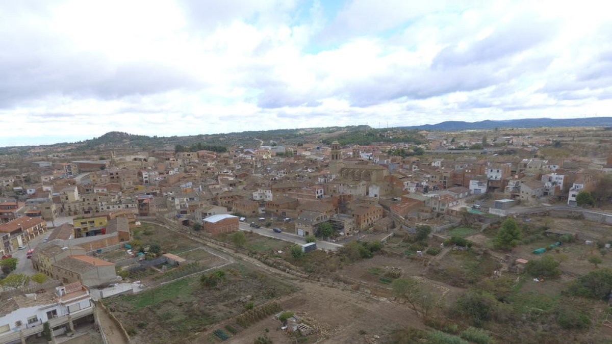 Vista de la zona de l’Albi afectada per la riuada a través d’un dron.