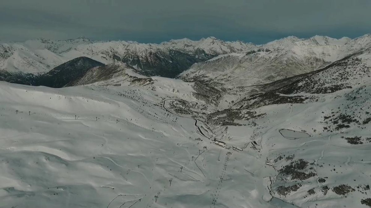 Imagen de nieve esta semana sobre las pistas de Boí Taüll.