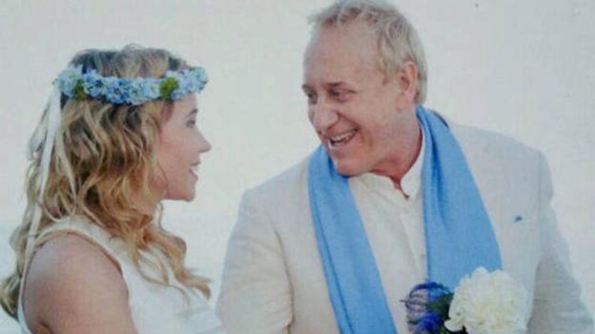 Mainat i Angela a la seua boda el 2011.