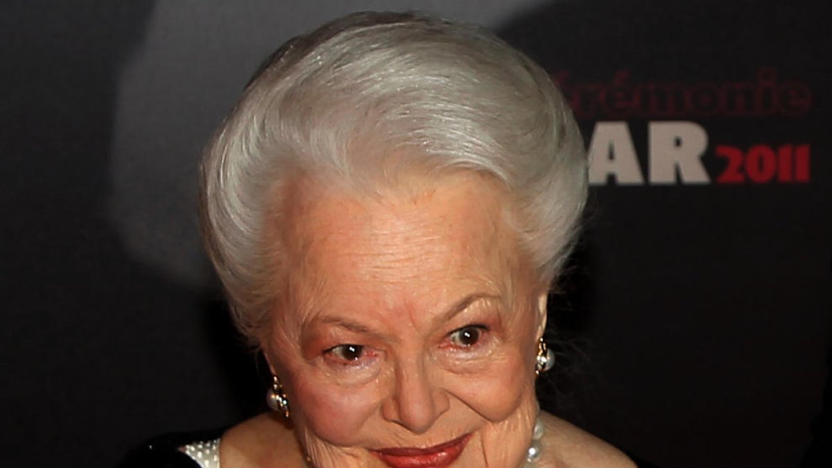 La legandaria actriz Olivia de Havilland.