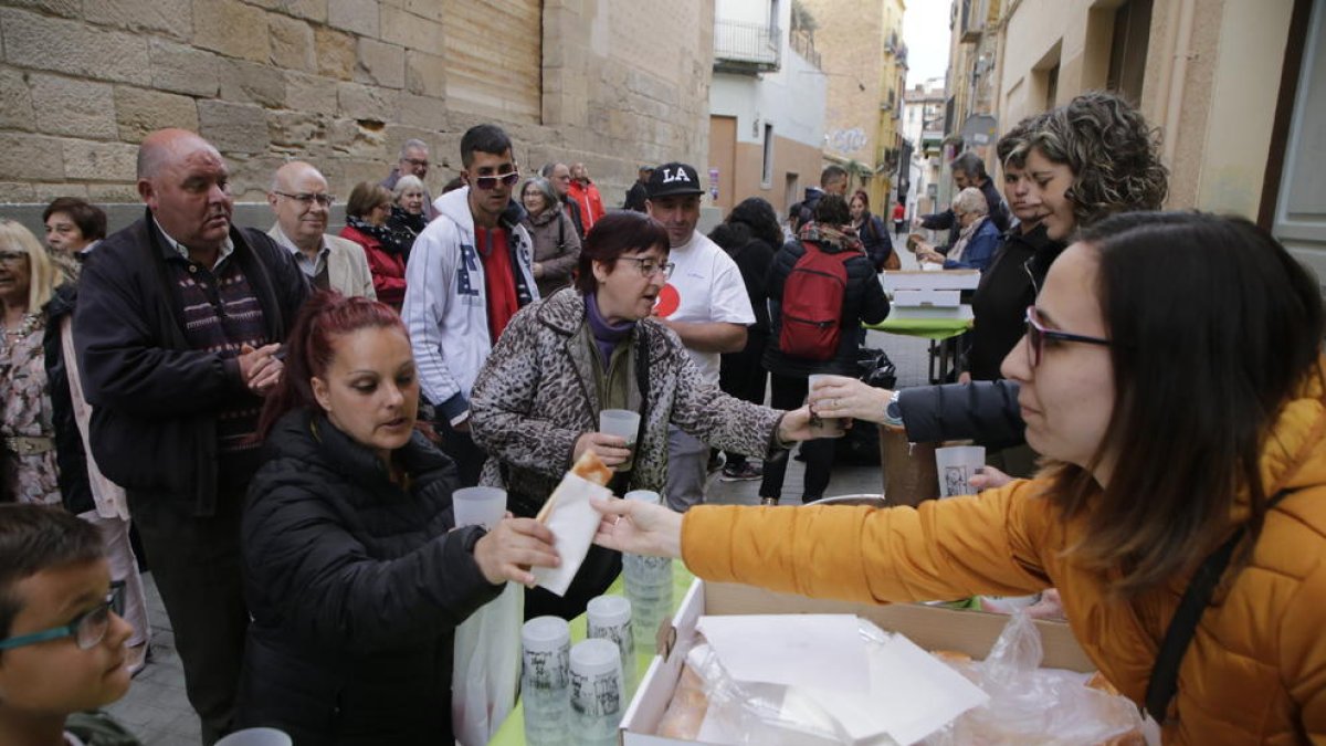 Un dels actes de celebració dels 25 anys d’Arrels el 2019.