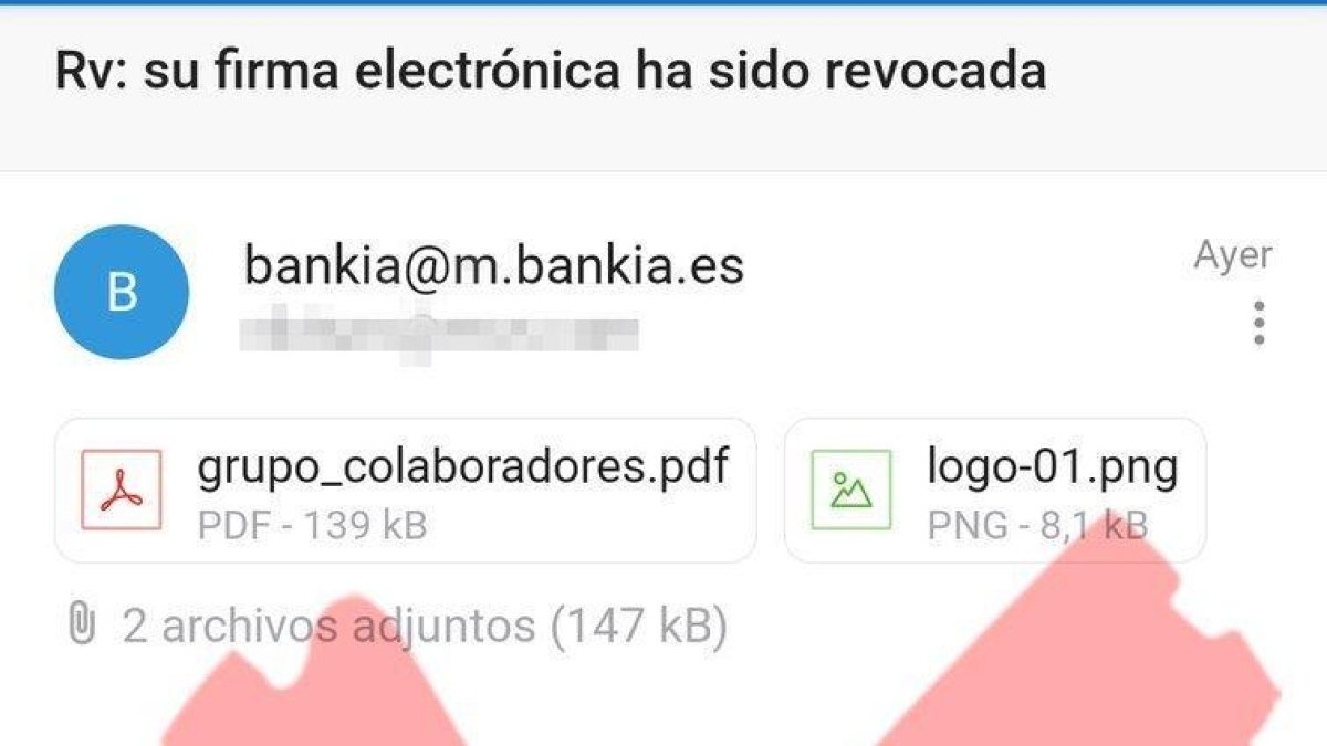 Alertan de estafas suplantando a Bankia i Lidl