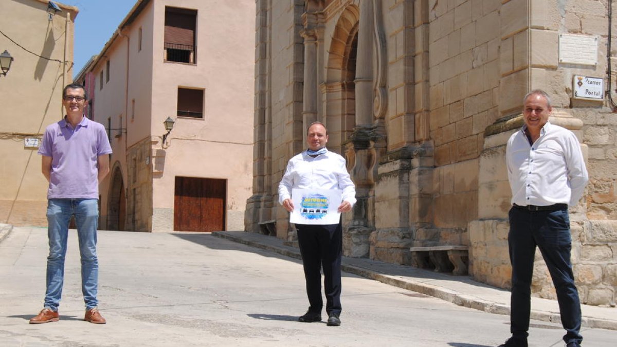 Pere  Aumedes, Jordi Castanyé y Jordi Calvís presentaron ayer esta iniciativa. 