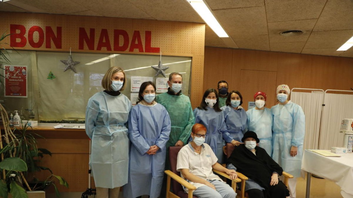 La vacunación comenzó en la ciudad de Lleida el pasado domingo en la residencia Balàfia 1.