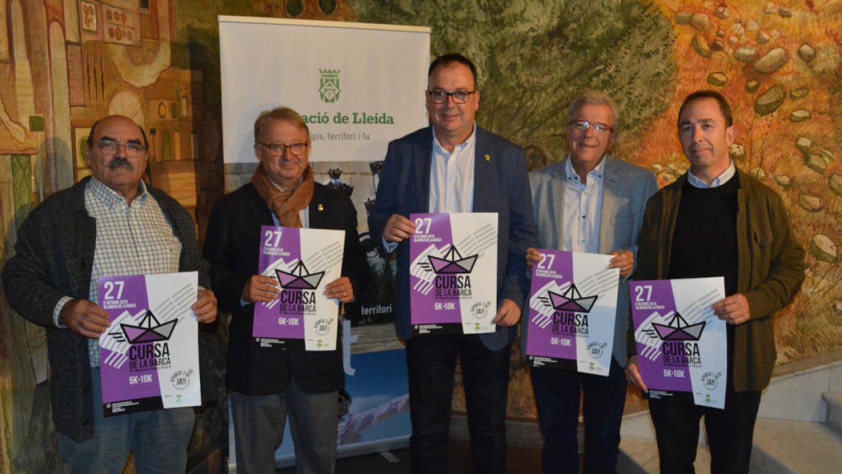 La Cursa de la Barca se presentó ayer en la Diputación de Lleida.