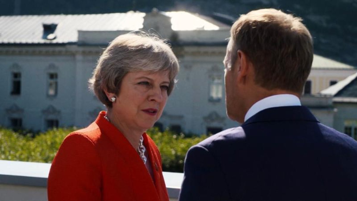 Theresa May, la primera ministra del Regne Unit, va desafiar fa gairebé tres anys la Unió Europea.