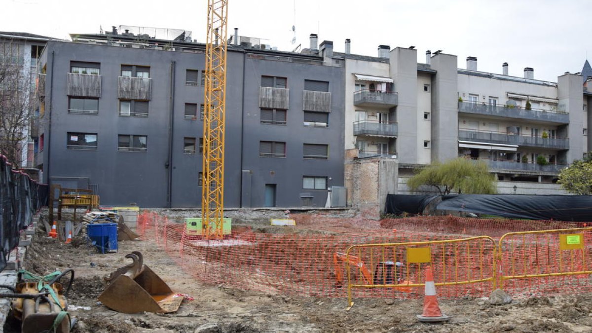 Las obras del CAP de La Seu, paralizadas por problemas derivados de la alerta sanitaria desde el lunes.