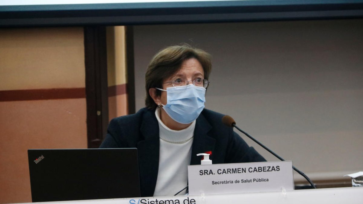 La secretaria de Salud Pública, Carmen Cabezas.