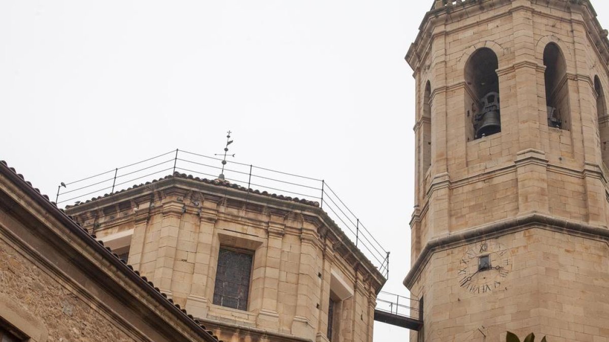 Imagen del cimborio de la iglesia de Santa Maria d’Alba de Tàrrega. 