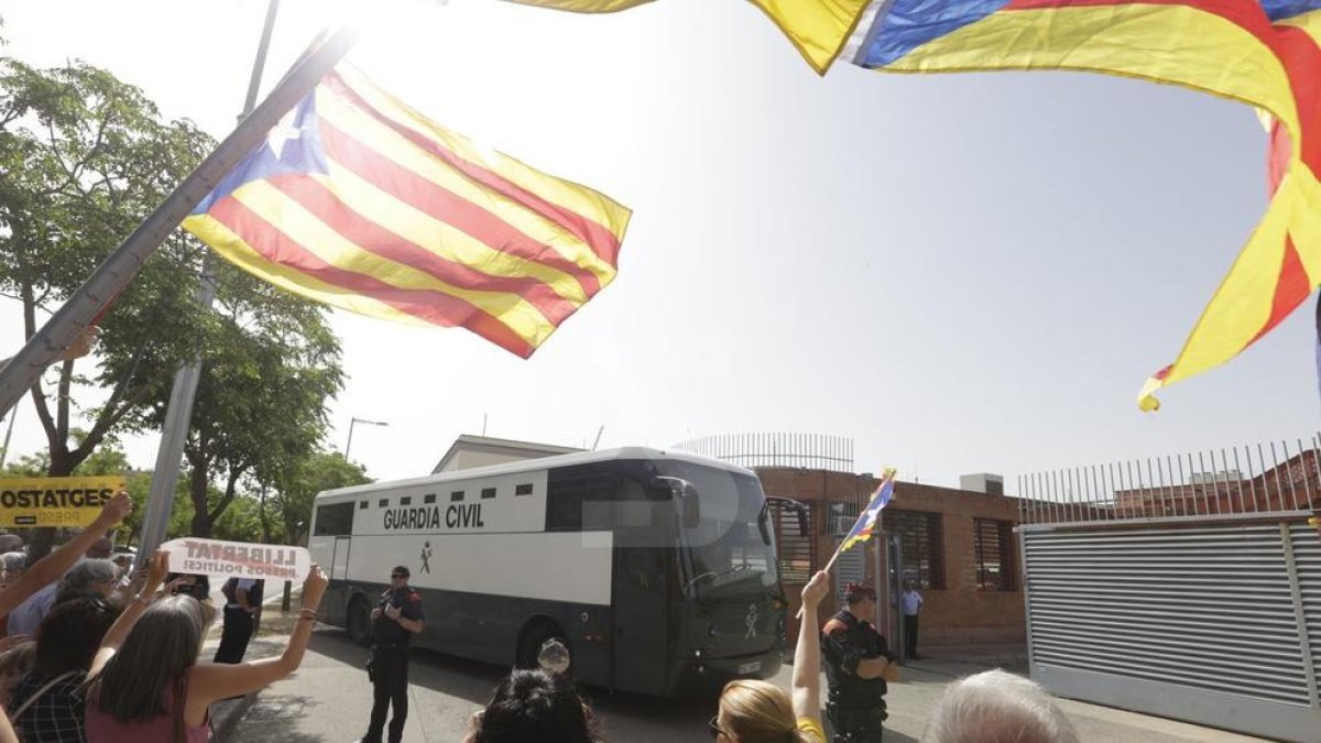 Los presos independentistas hacen una parada en Lleida