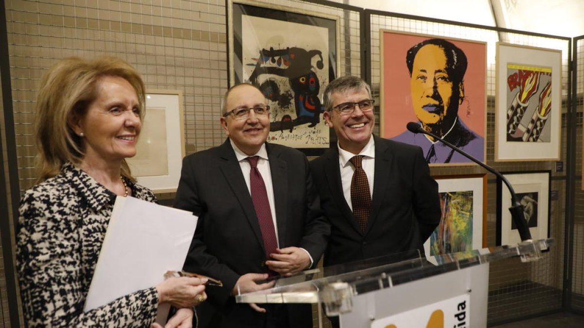 Inauguración el pasado marzo de la muestra con obras cedidas por Antoni Gelonch al Museu de Lleida.