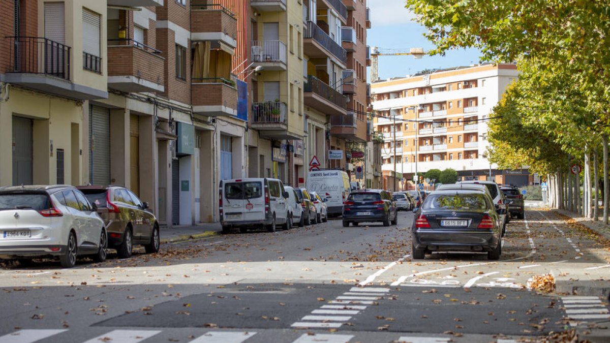 Imatge d'arxiu. Carrer Penedès de Lleida