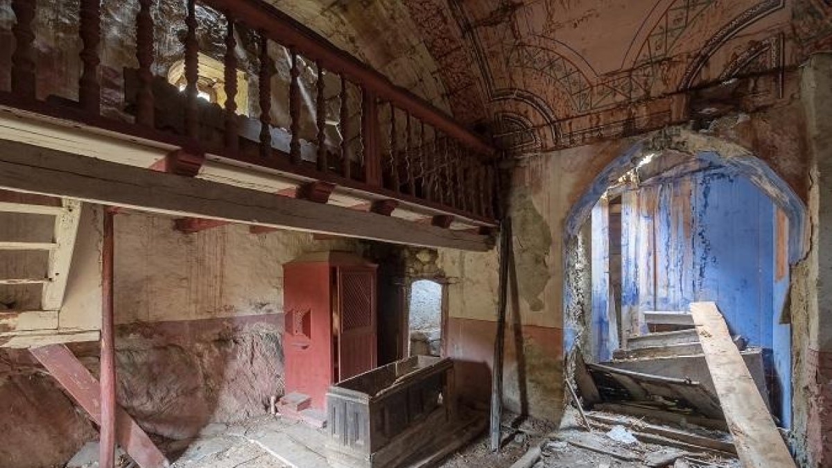 El interior de la iglesia de Sant Serni d’Àrreu, en Alt Àneu.