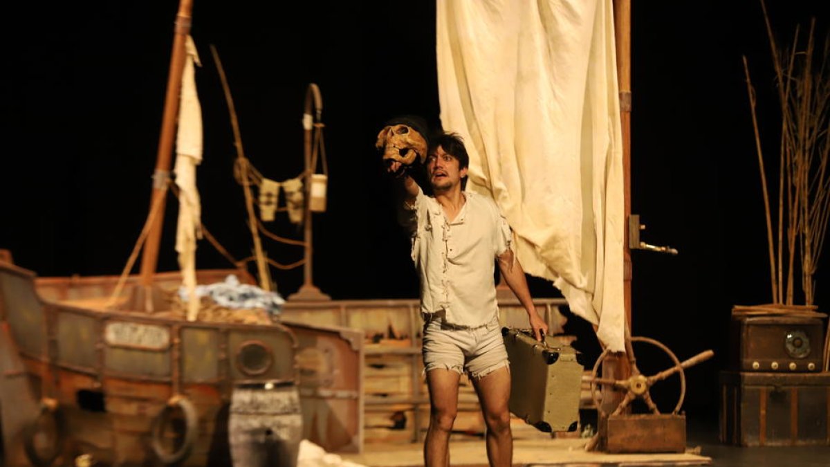 ‘Rob’, dels valencians Teatre de l’Abast, ahir a l’Escorxador.