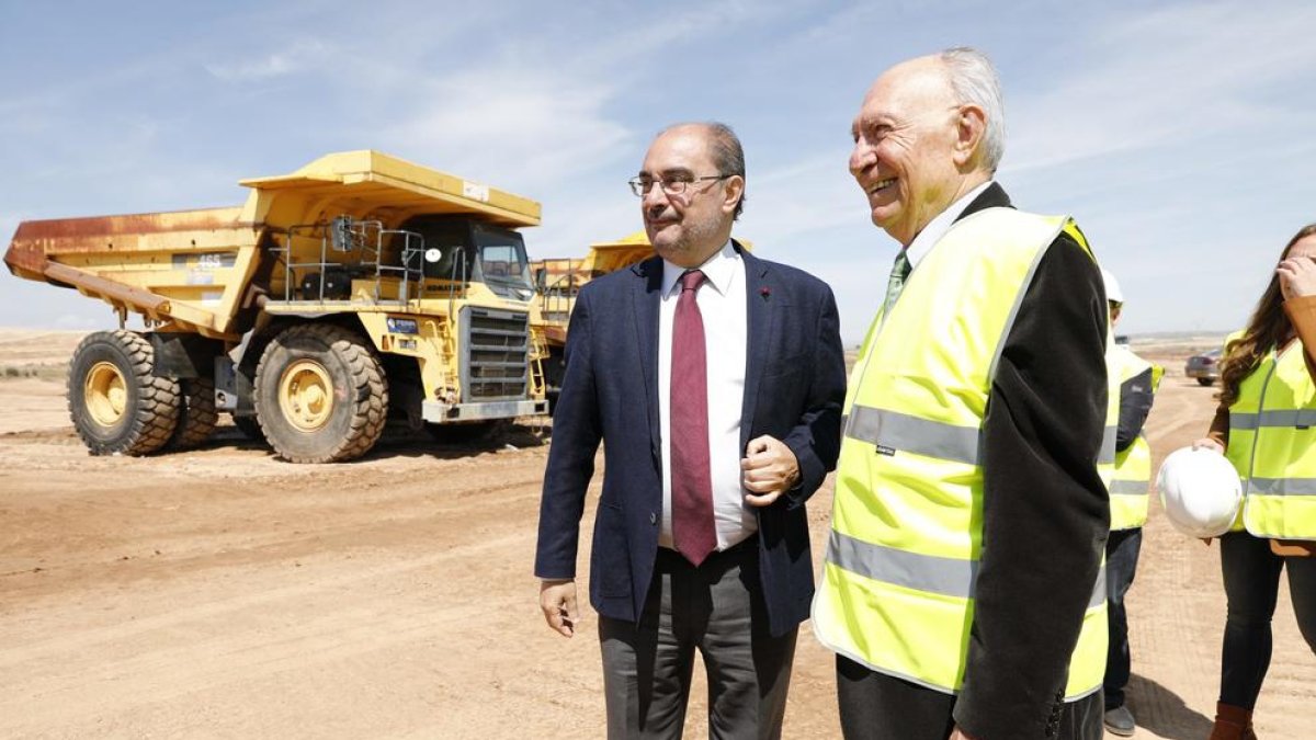 Lambán, amb el president de bonÀrea Agrupa, Jaume Alsina.