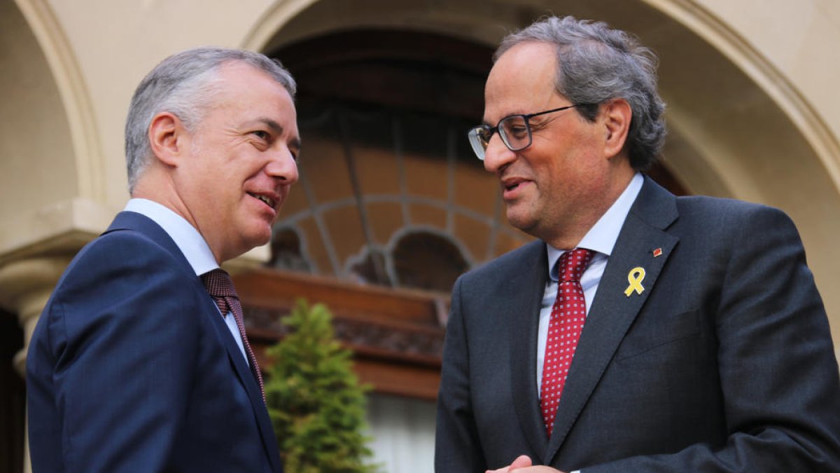 Torra y Urkullu plantarán hoy la Conferencia de Presidentes.