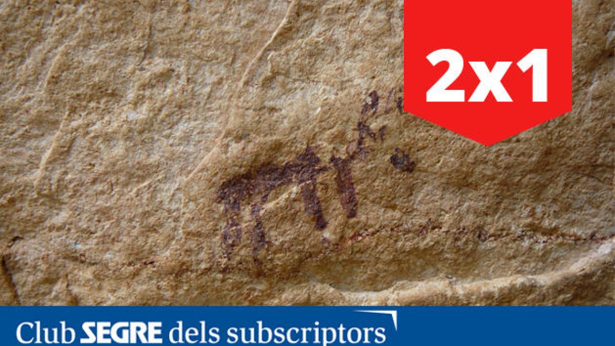 Las pinturas rupestres de la Cueva de los Vilars (Os de Balaguer) tienen más de 4.000 años de historia y han sido declaradas Patrimonio de la Humanidad por la UNESCO.