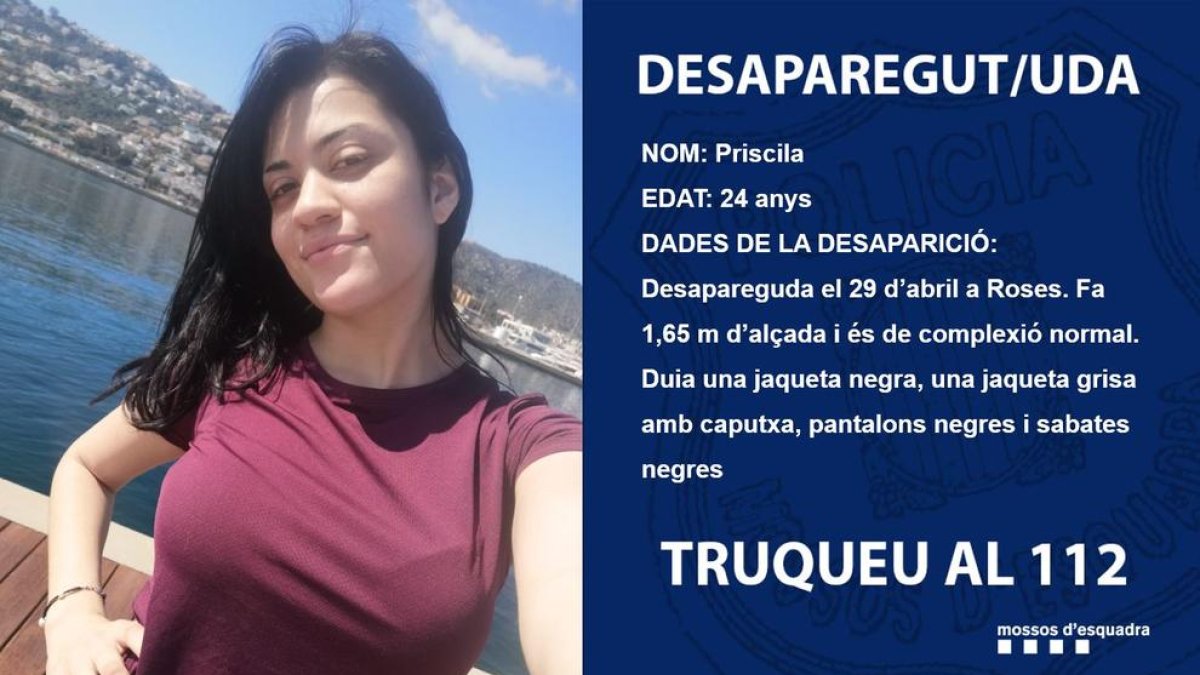 Busquen una noia de 24 anys que va desaparèixer dijous passat a Roses