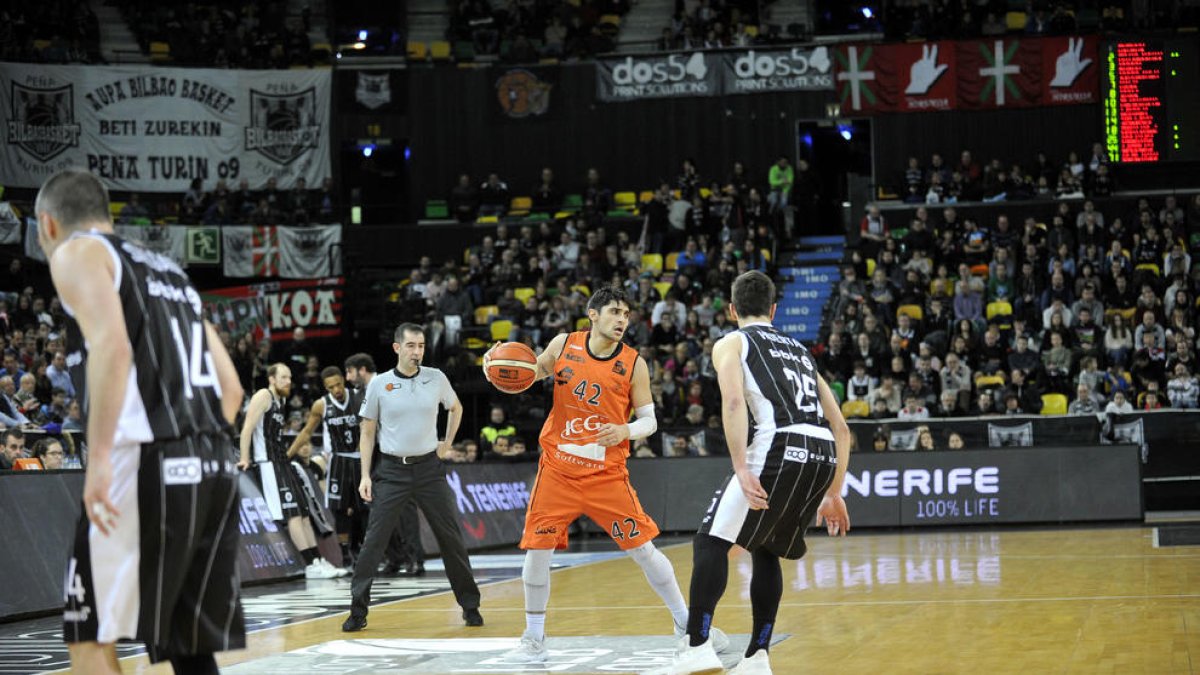 Sergi Quintela va ser, de llarg, el millor dels lleidatans a Bilbao.