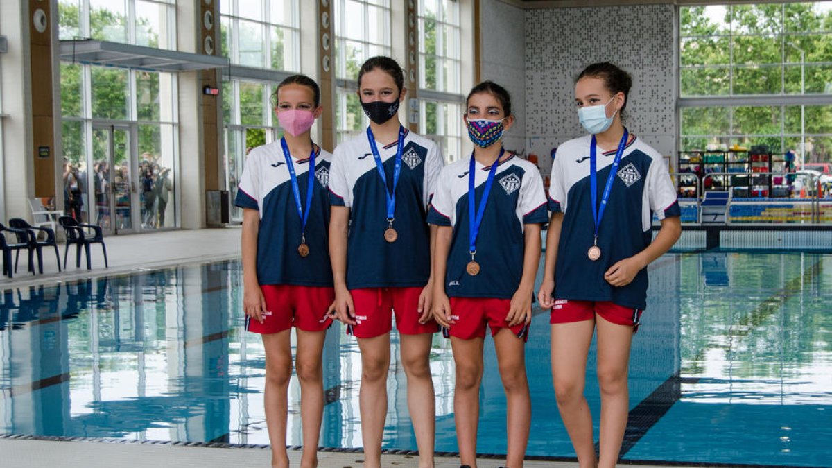 Dos podios para el CN Lleida en la Copa Catalunya de natación artística