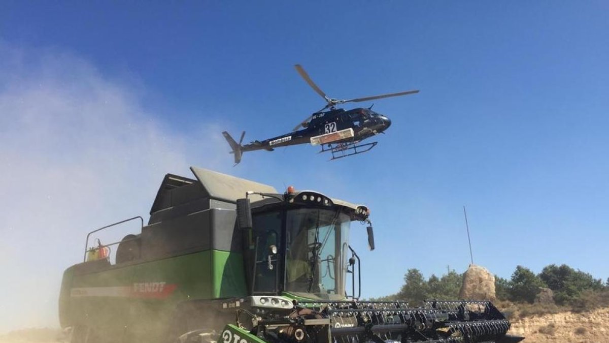 Tiurana ha acogido durante la última década la base de los helicópteros contra incendios. 