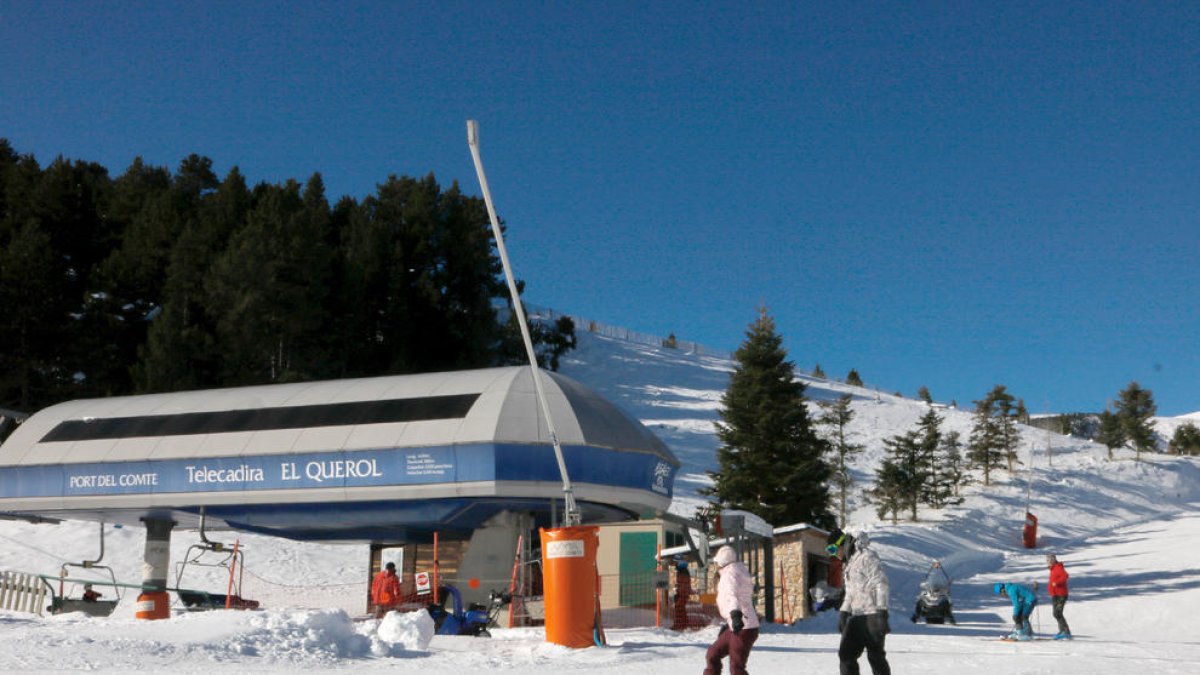 Las estación de Port del Comte, en el Solsonès, abrió ayer la temporada de este año.