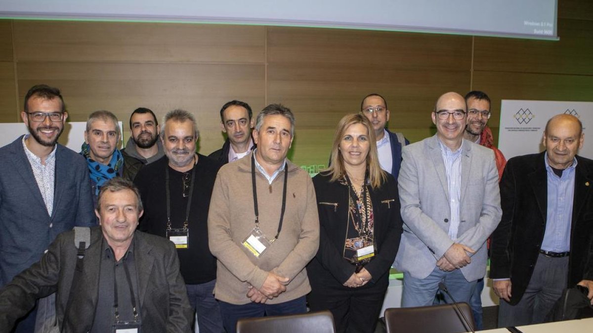 Alcaldes de Lleida a l’assemblea de l’entitat a Toledo.