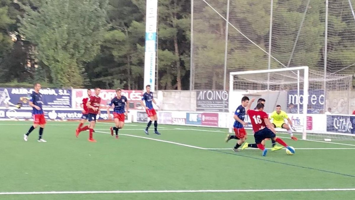 Fraga i Montsó van fer un gran partit al qual només li va faltar el gol.