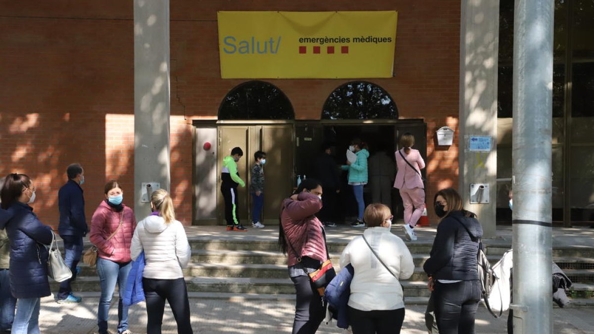 El pavelló Onze de Setembre de Lleida va acollir fins l'1 de desembre les PCR a alumnes.