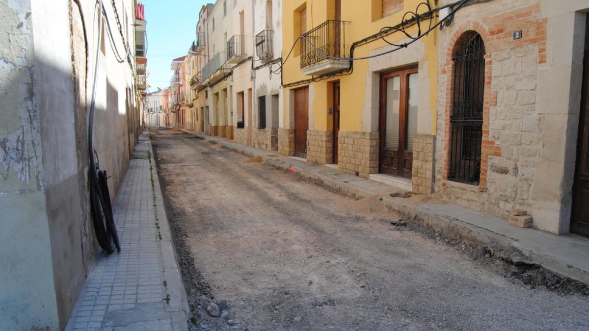 Les obres per urbanitzar el carrer Nou ja estan en marxa.