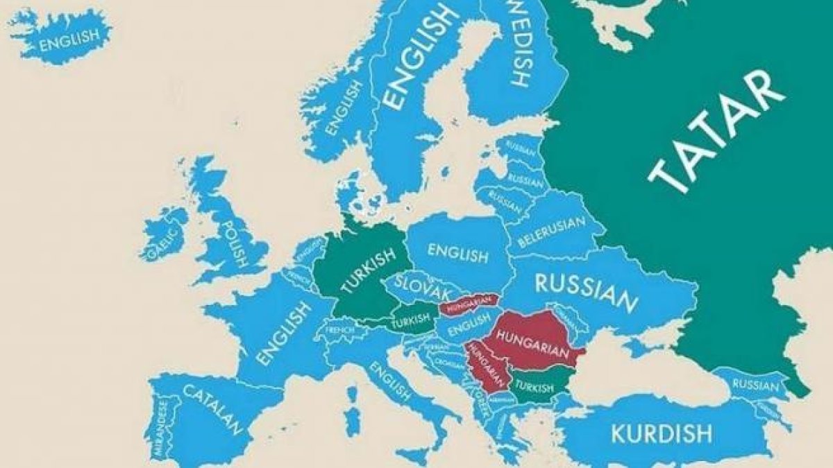 Els segons idiomes més parlats a Europa.