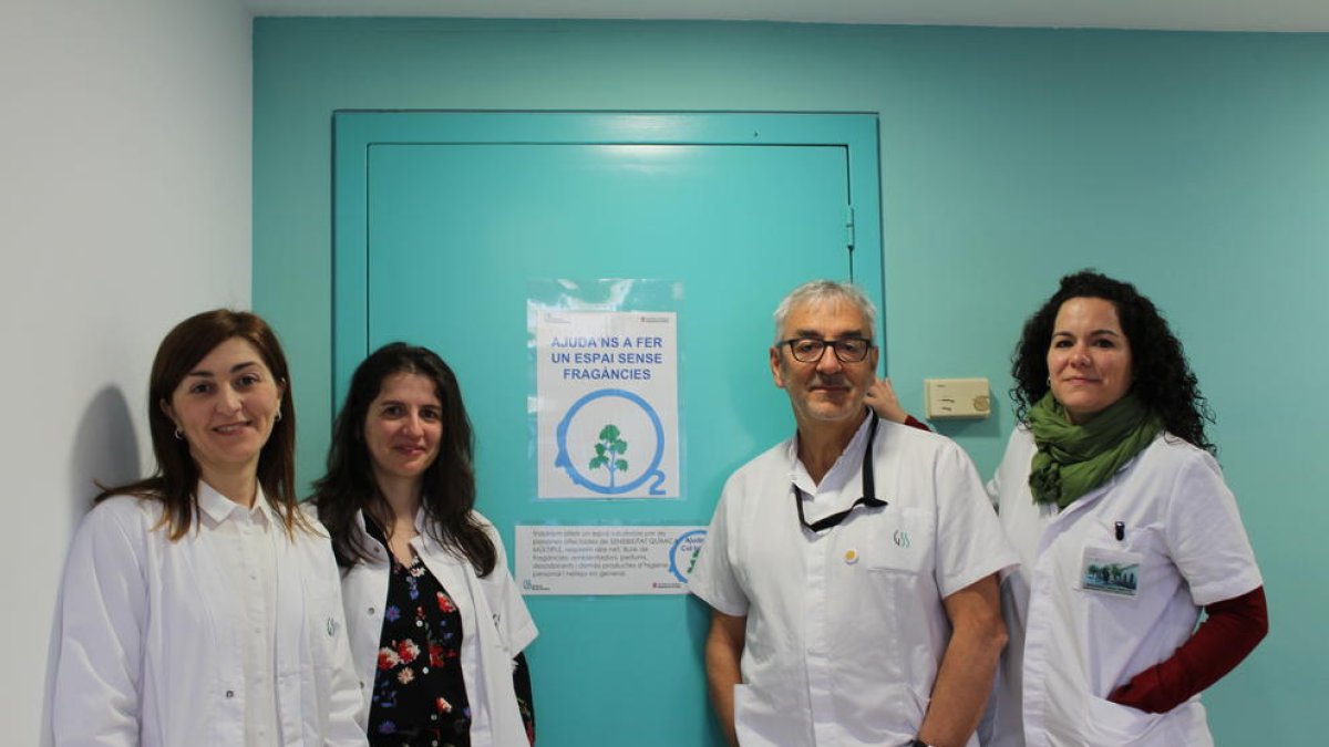 Foto de família de l’equip del Santa Maria contra les síndromes de sensibilització central.