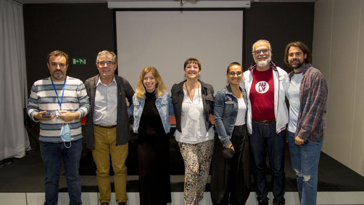 El director del Museu va presentar el projecte amb part de l’equip.