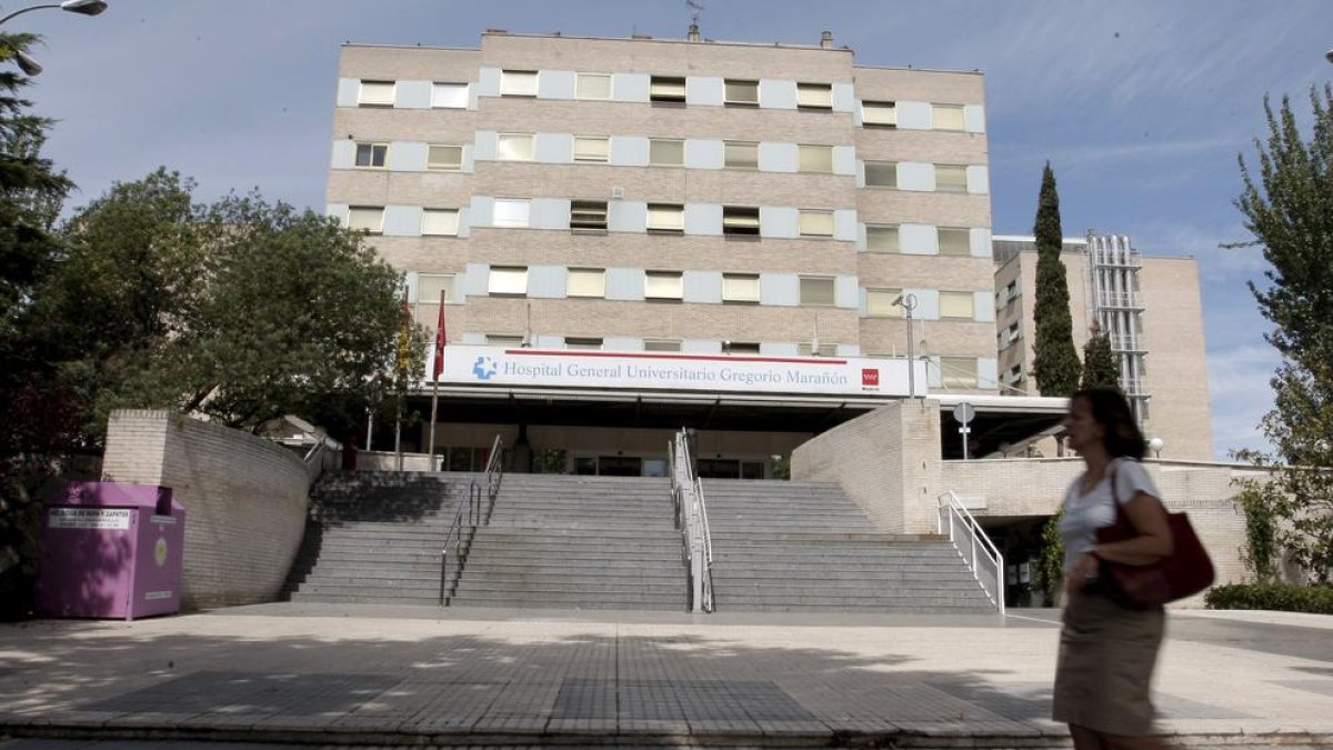 Imatge de la façana de l'hospital Gregorio Marañón de Madrid.