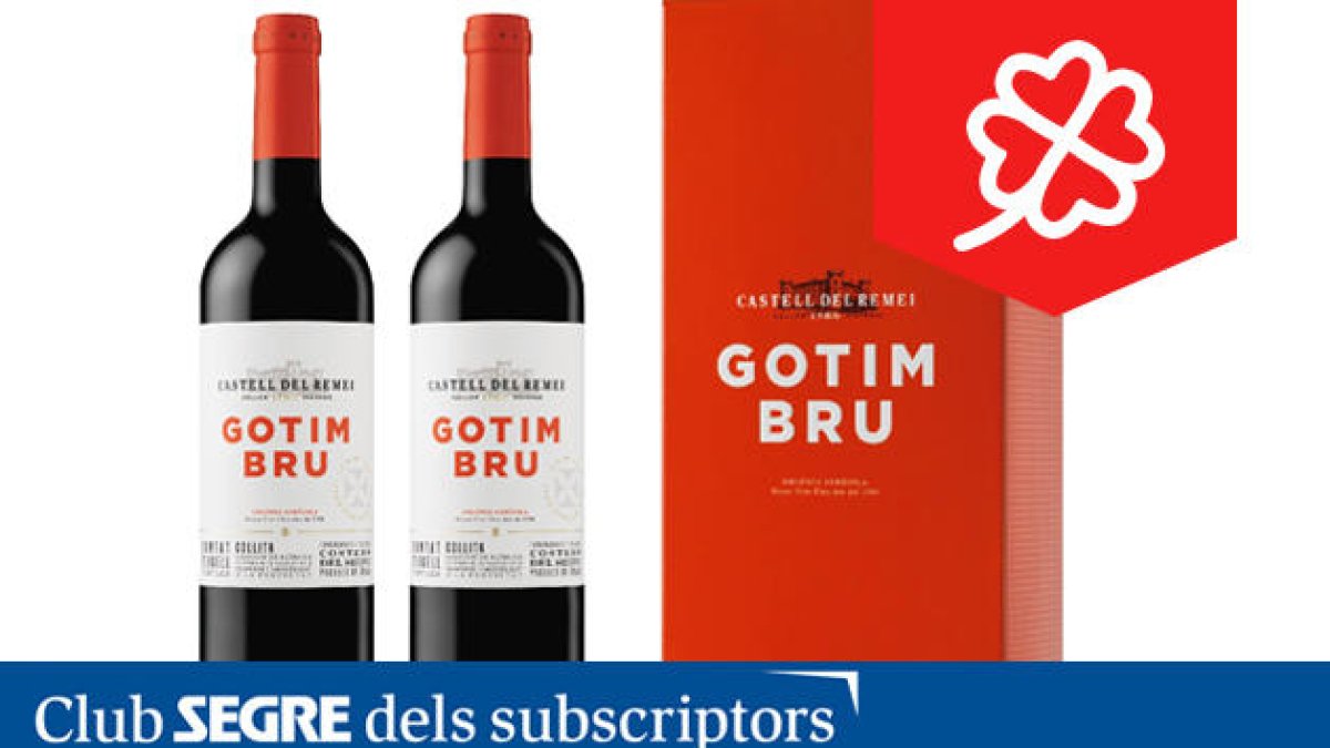 Brinda amb Gotim Bru, el vi negre de Castell del Remei.